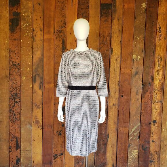 Eva Mendes Tweed Long Sleeved Dress - Picture 1 of 12